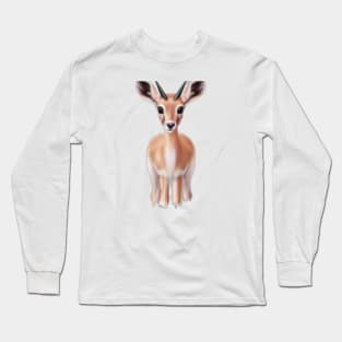 Cute Deer Drawing Long Sleeve T-Shirt